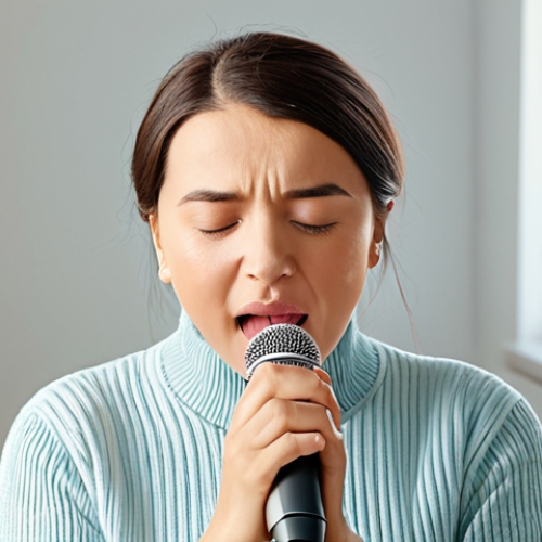 Home 25 Vocal Warm-up**
"A singer, fully clothed in comfortable practice attire, gently warming up vocal cords with humming exercises in a sunny studio, safe for work, appropriate content, family-friendly, perfect anatomy, correct proportions, well-formed hands, professional, modest clothing, natural light, soft colors, focus on vocal health"
**